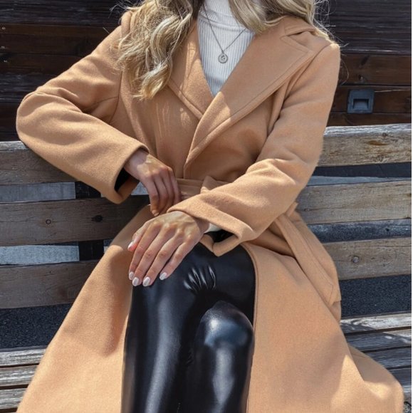Lucky Brand Jackets & Blazers - Lucky Brand Wrap Trench Coat in Double-Face Wool